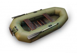 Гребная лодка с навесным транцем ВУД 2 Б с вкладным реечным дном