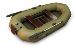 Гребная лодка с навесным транцем ВУД 2 ПЛЮС с вклеенным надувным дном