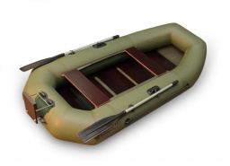 Гребная лодка с навесным транцем Камыш 2500 с вкладной складной сланью